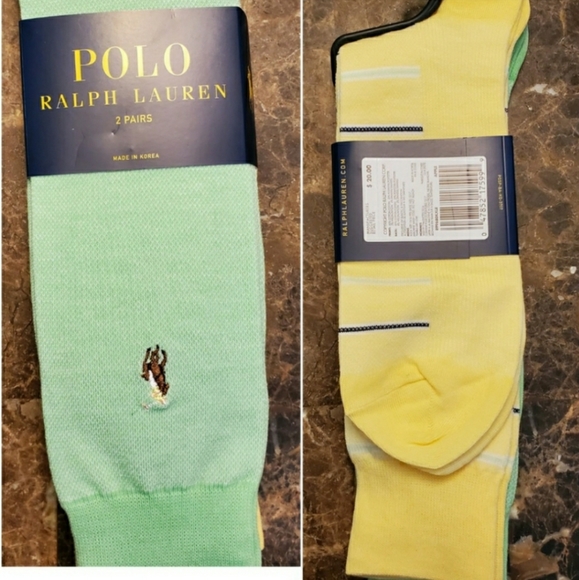 Polo Ralph Lauren Other - Polo  Socks 2 pack~ Pastel Colors BNIP